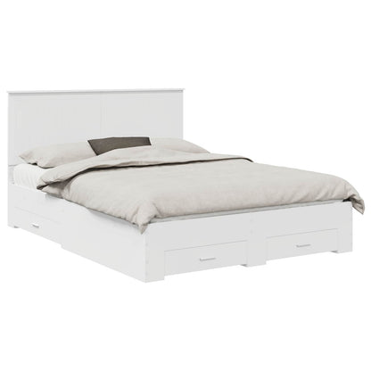 Struttura del letto Bianco 150 x 200 cm Legno multistrato