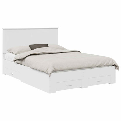 Struttura del letto Bianco 140 x 200 cm Legno multistrato