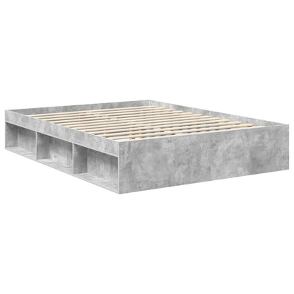 Struttura del letto Grigio ConcretÃ¨ 150 x 200 cm Pino massello