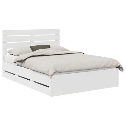 Struttura del letto Bianco 150 x 200 cm Legno Ingegnerizzato