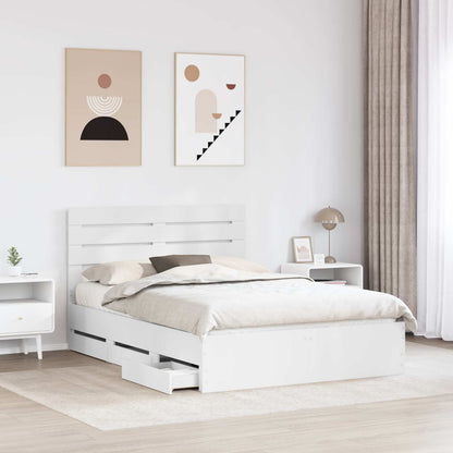 Struttura del letto Bianco 140 x 200 cm Legno Ingegnerizzato