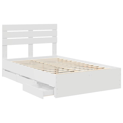 Struttura del letto Bianco 120 x 190 cm Legno Ingegnerizzato