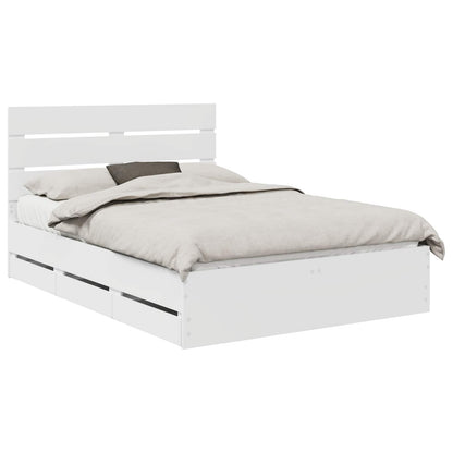 Struttura del letto Bianco 150 x 200 cm Legno Ingegnerizzato