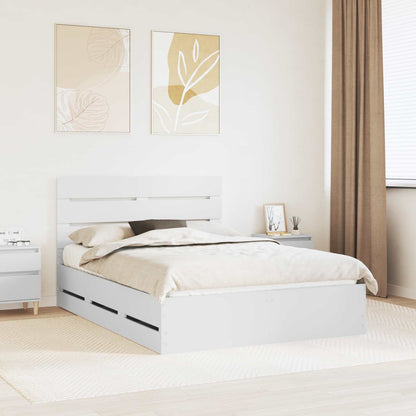 Struttura del letto Bianco 140 x 200 cm Legno Ingegnerizzato