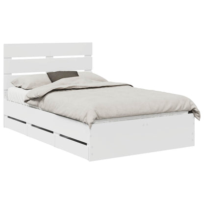 Struttura del letto Bianco 120 x 190 cm Legno Ingegnerizzato