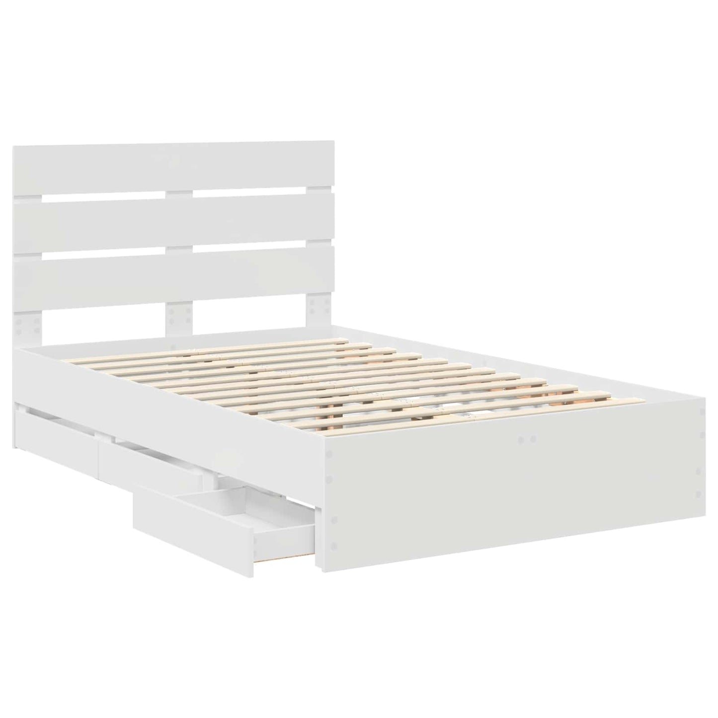 Struttura del letto Bianco 120 x 190 cm Legno Ingegnerizzato