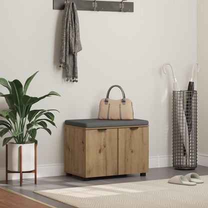 Panca per ingresso con porta Rovere Artigianale 60 x 38 x 46 cm