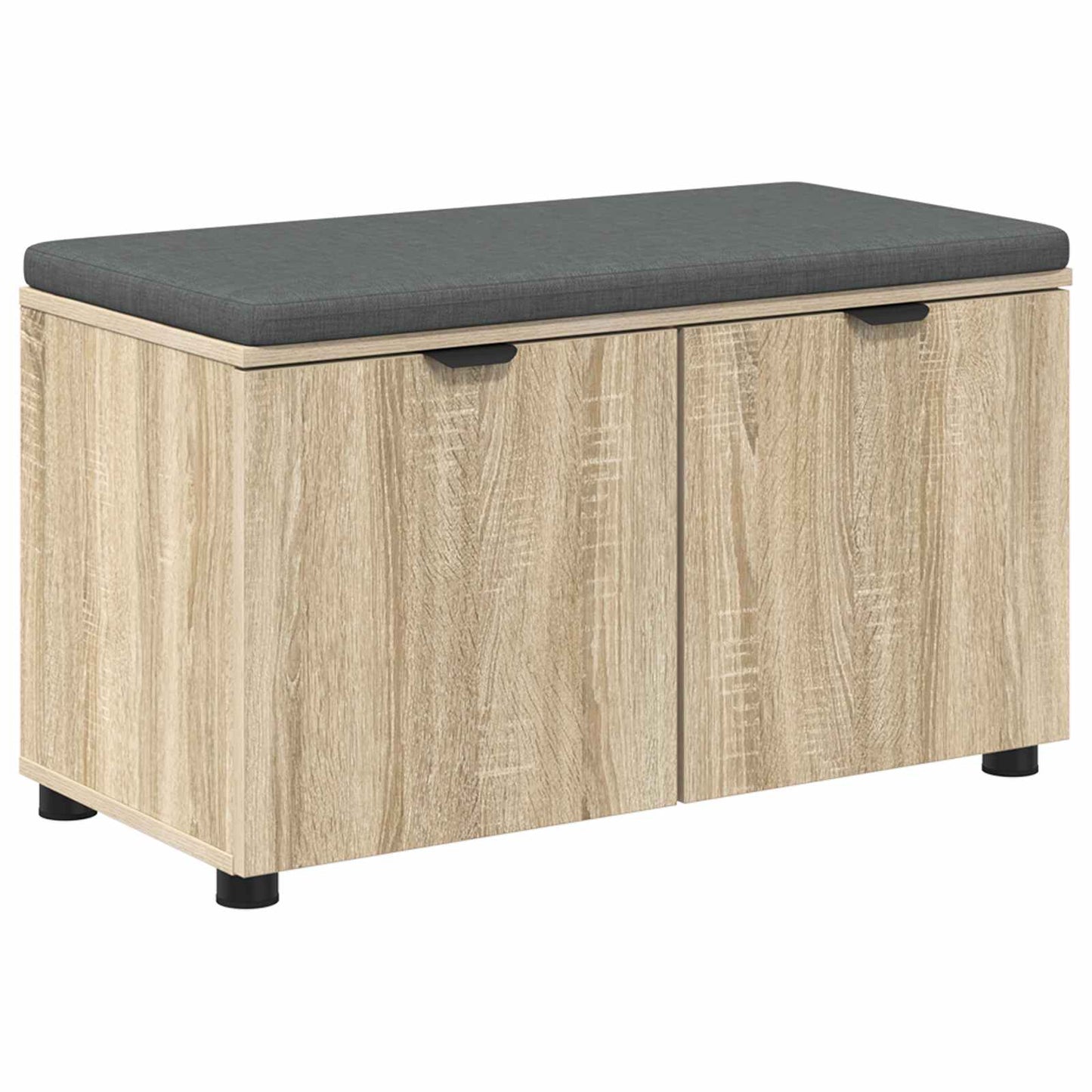 Panca per ingresso con cuscino Rovere Sonoma 80 x 38 x 46 cm