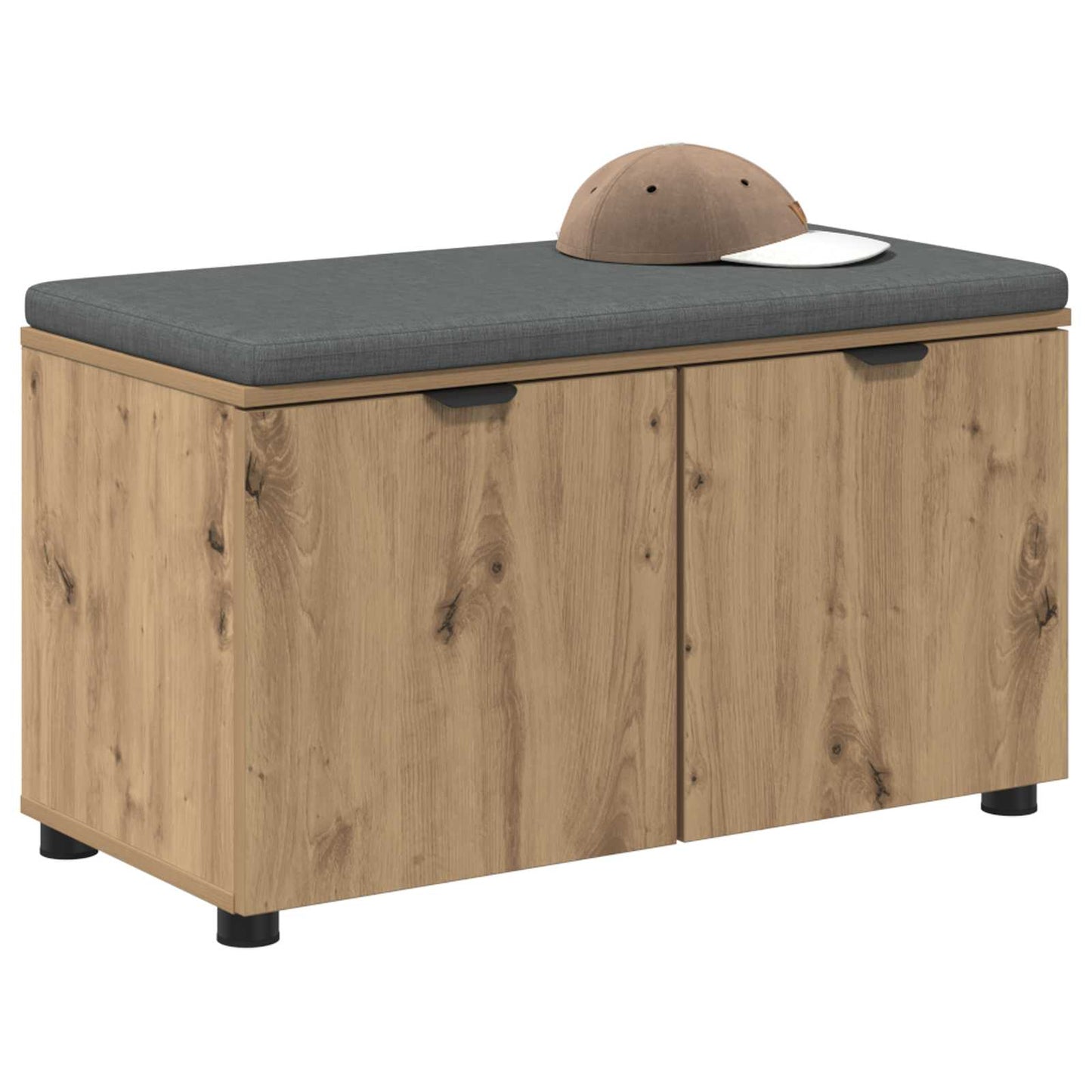 Panca per ingresso con porta Rovere Artigianale 80 x 38 x 46 cm