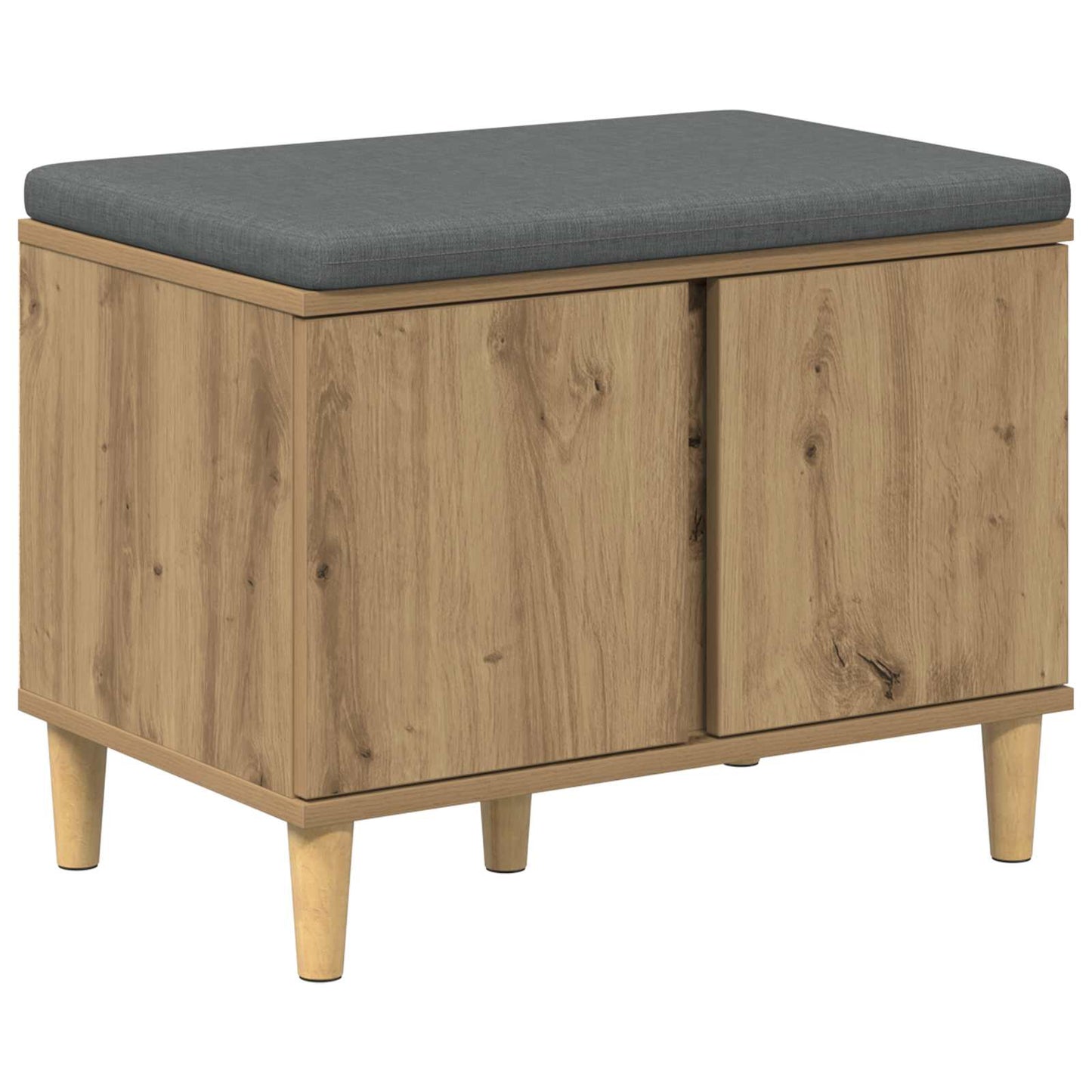 Panca per ingresso con porta Rovere Artigianale 60 x 38 x 46 cm