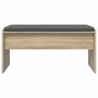 Panca per ingresso con cuscino Rovere Sonoma 83 x 38 x 40 cm