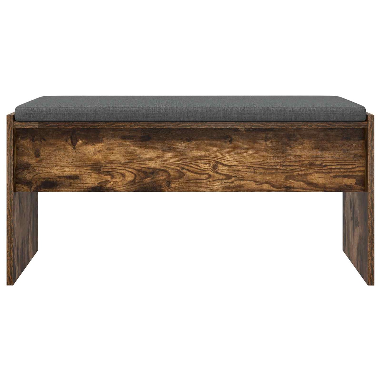 Panca per ingresso con cuscino Rovere fumÃ© 83 x 38 x 40 cm