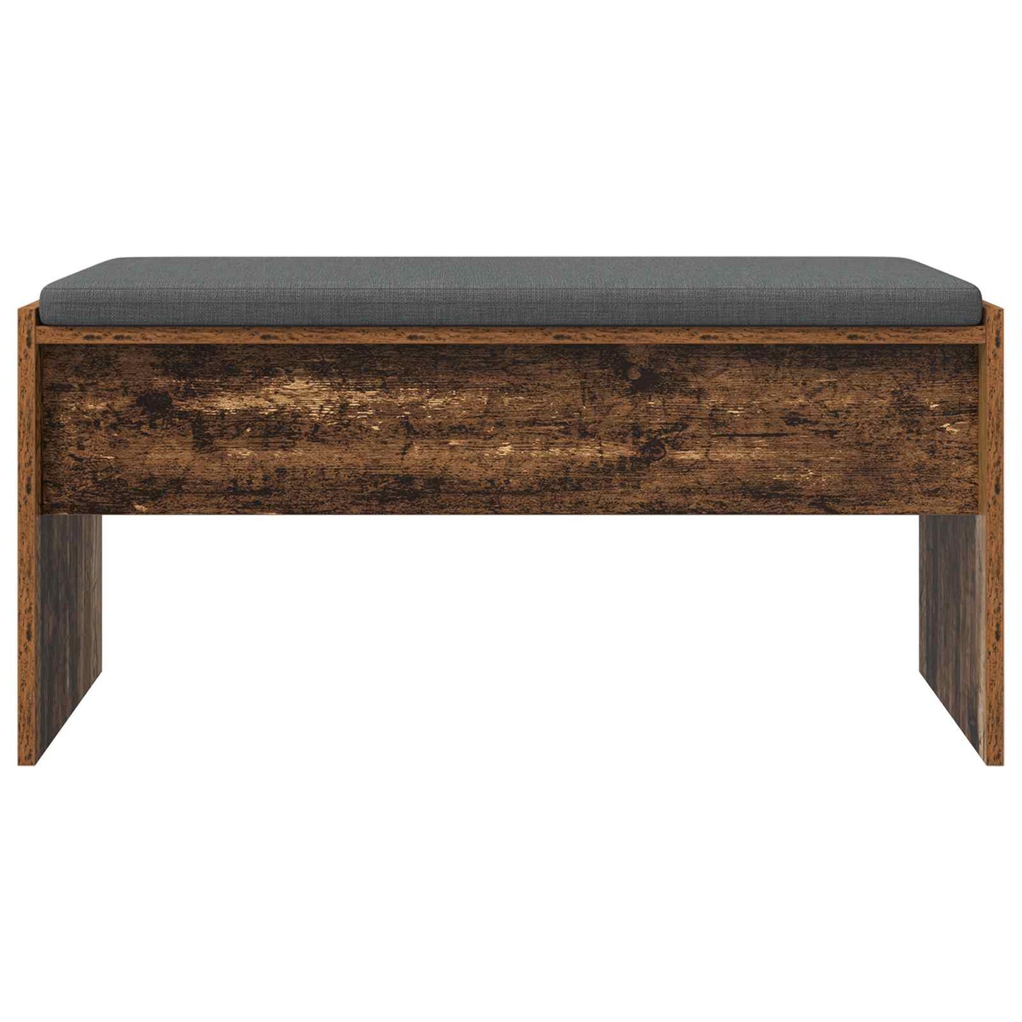 Panca per ingresso con cuscino Legno vecchio 83 x 38 x 40 cm