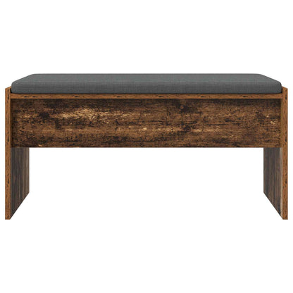 Panca per ingresso con cuscino Legno vecchio 83 x 38 x 40 cm