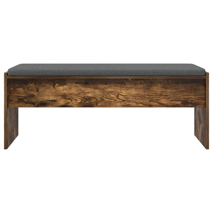 Panca per ingresso con cuscino Rovere fumÃ© 103 x 38 x 40 cm