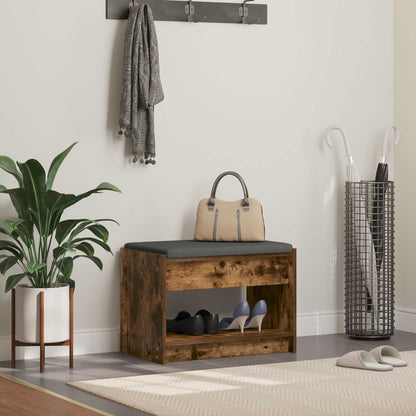 Panca per ingresso Quercia Affumicata 63 x 38 x 45 cm
