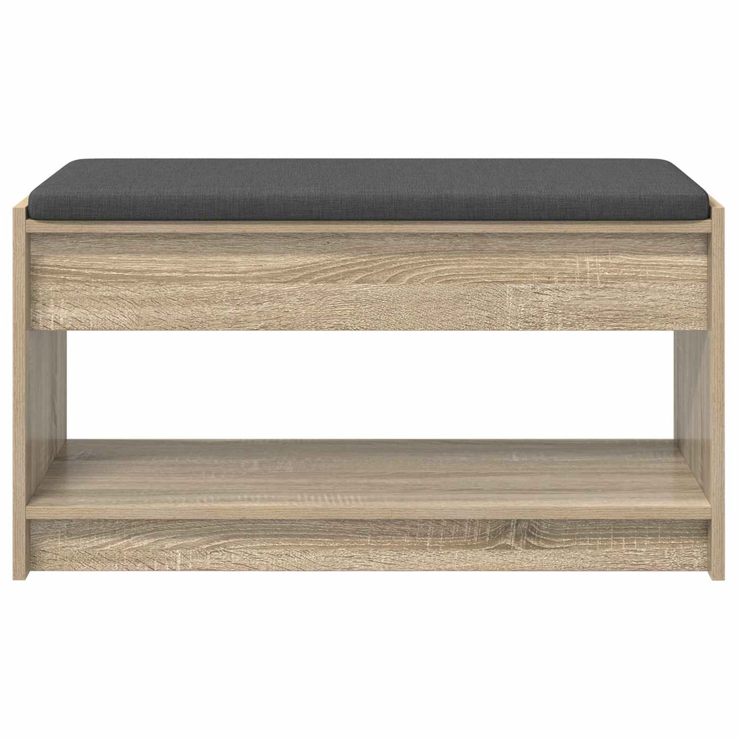 Panca per ingresso con cuscino Rovere Sonoma 83 x 38 x 45 cm
