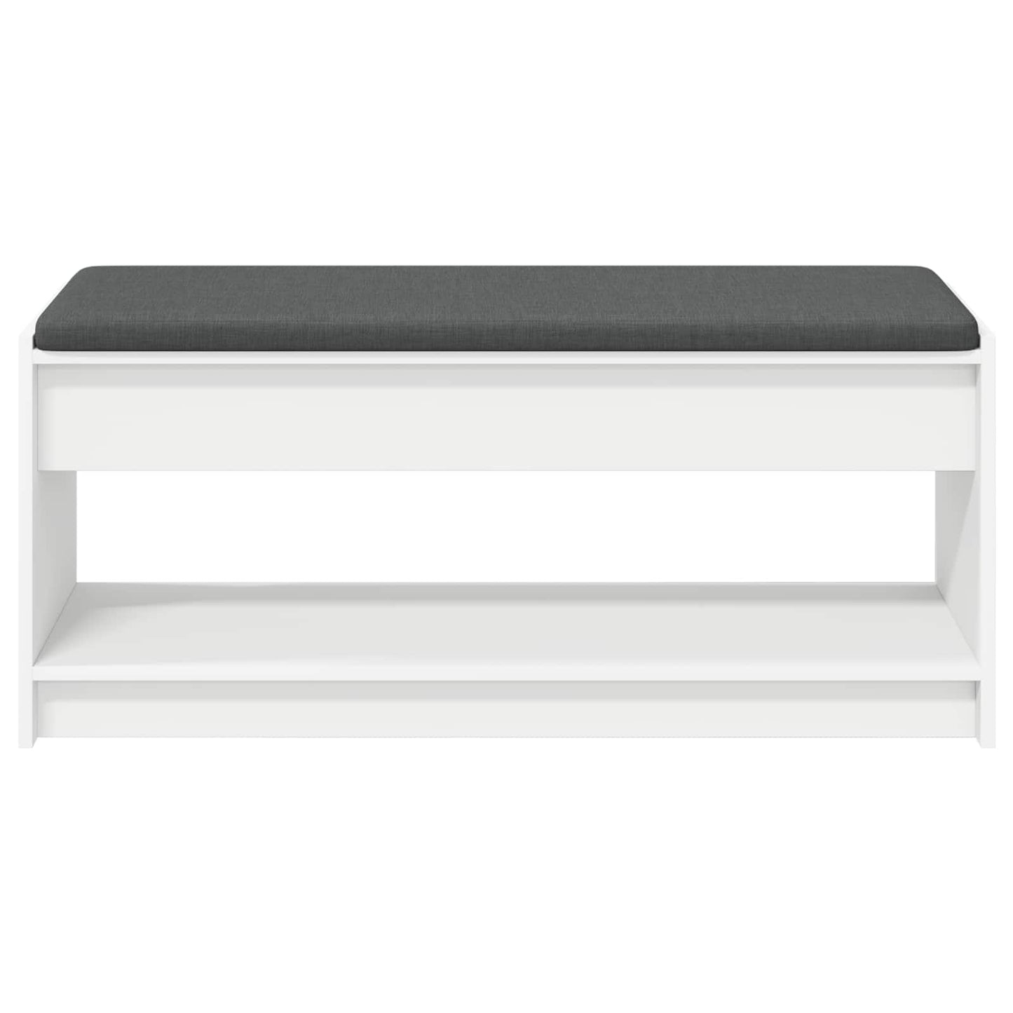 Panca per ingresso con cuscino Bianco 103 x 38 x 45 cm