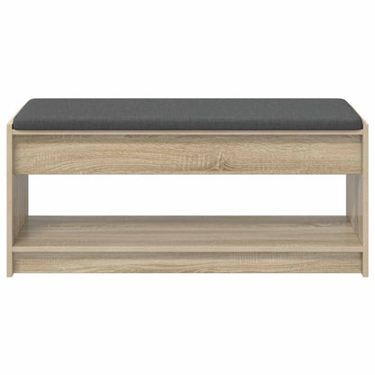 Panca per ingresso con cuscino Rovere Sonoma 103 x 38 x 45 cm