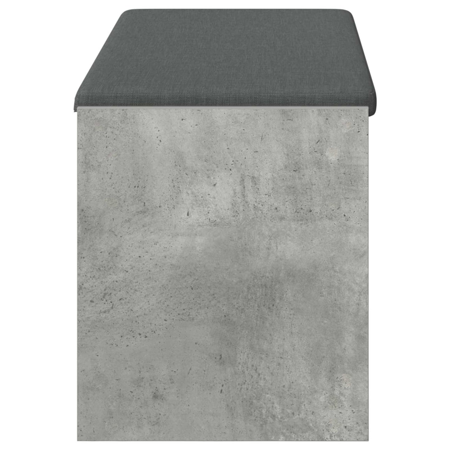 Panca per ingresso con cuscino Grigio Cemento 103 x 38 x 45 cm