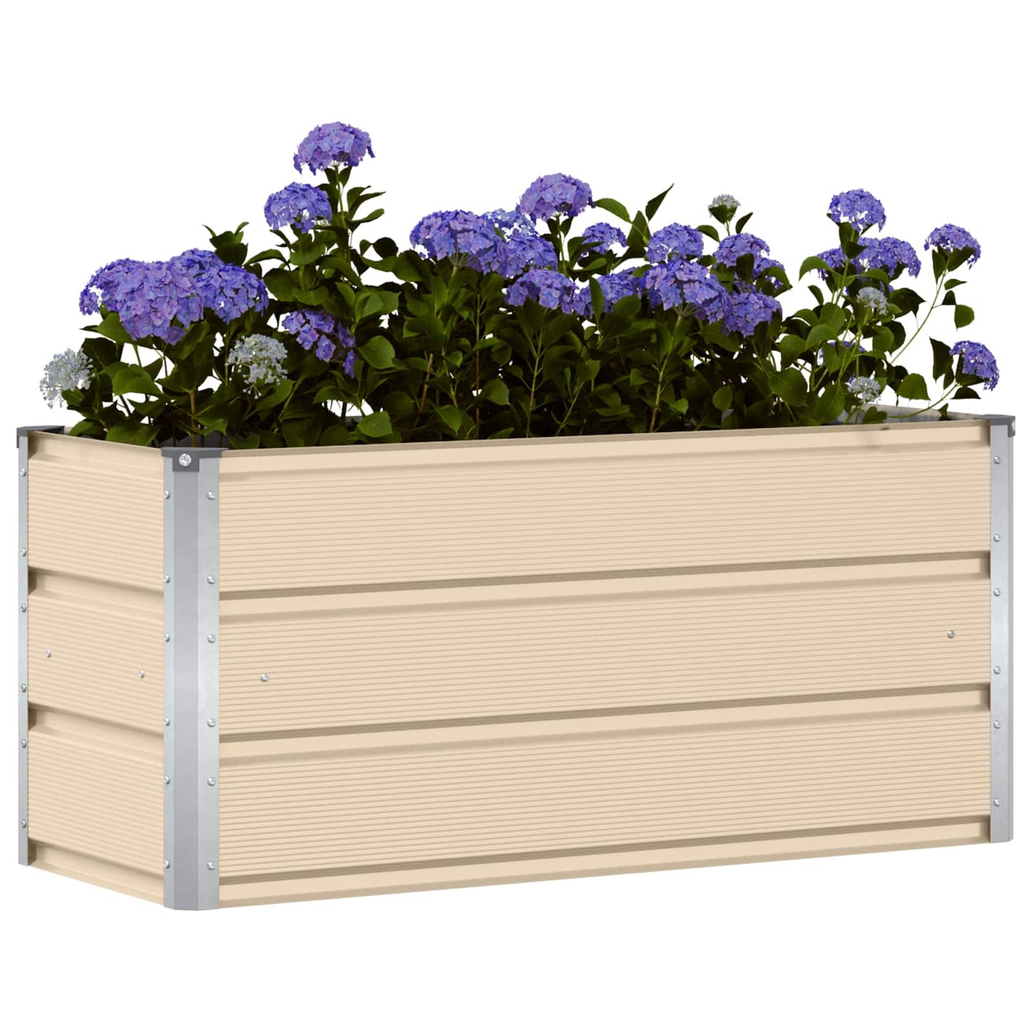 Fioriera Avorio 100 x 40 x 45 cm Acciaio