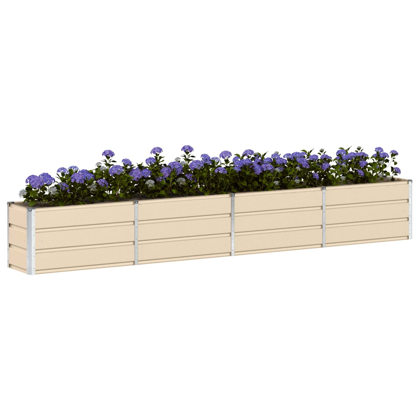 Fioriera Avorio 320 x 40 x 45 cm Acciaio