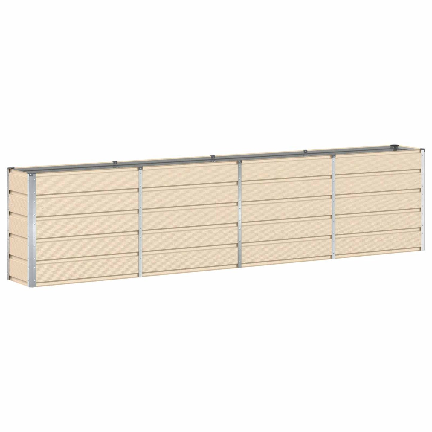 Fioriera Avorio 160 x 40 x 75 cm Acciaio