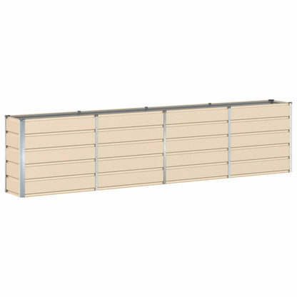 Fioriera Avorio 160 x 40 x 75 cm Acciaio