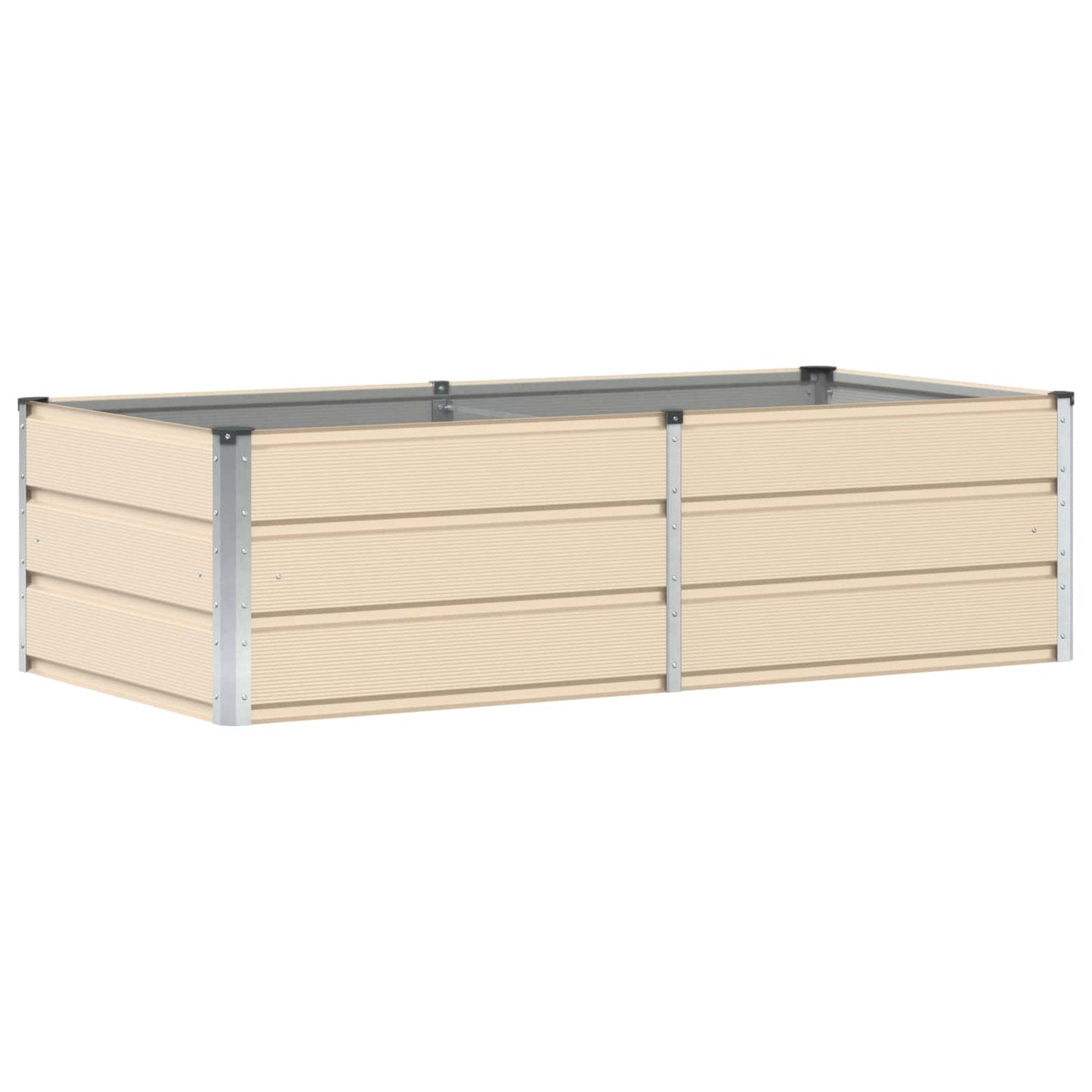 Fioriera Avorio 160 x 80 x 45 cm Acciaio