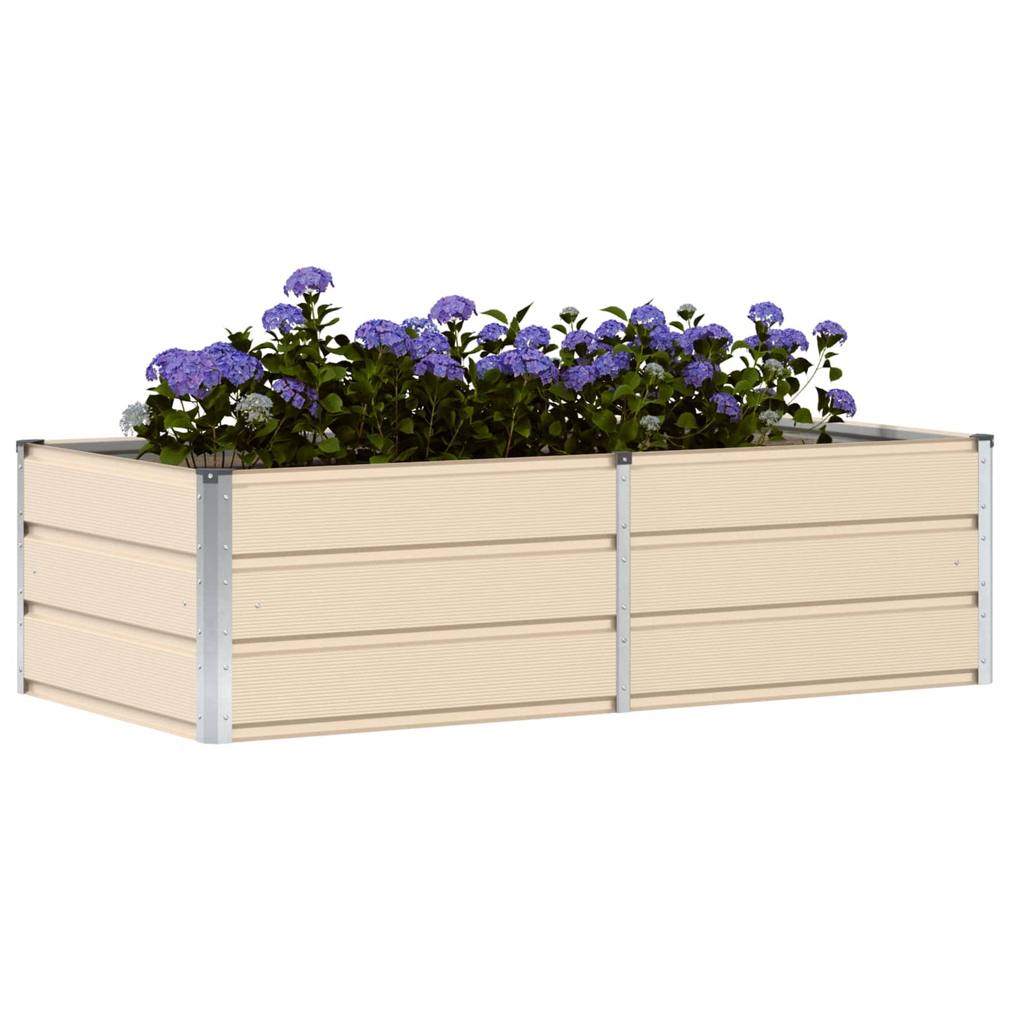 Fioriera Avorio 160 x 80 x 45 cm Acciaio
