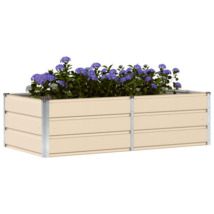Fioriera Avorio 160 x 80 x 45 cm Acciaio