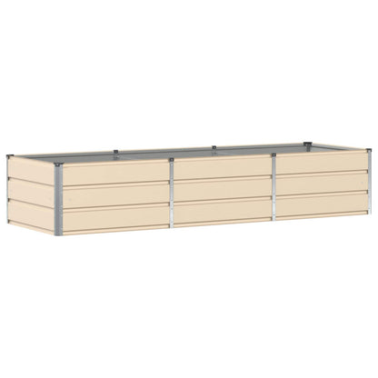 Fioriera Avorio 240 x 80 x 45 cm Acciaio