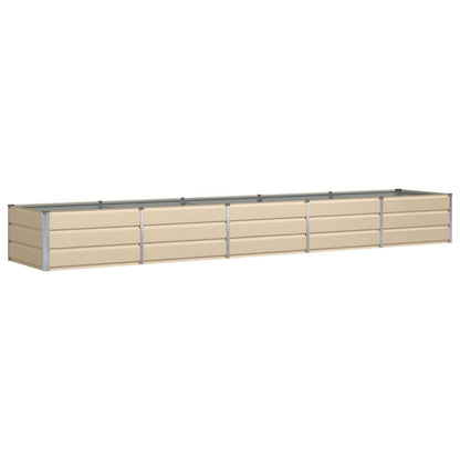 Fioriera Avorio 400 x 80 x 45 cm Acciaio