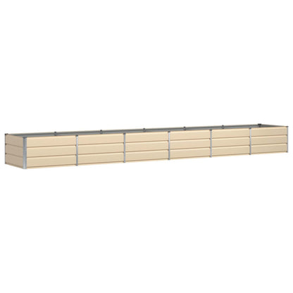 Fioriera Avorio 480 x 80 x 45 cm Acciaio