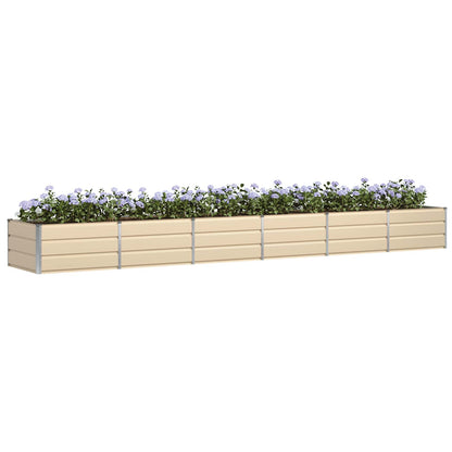 Fioriera Avorio 480 x 80 x 45 cm Acciaio