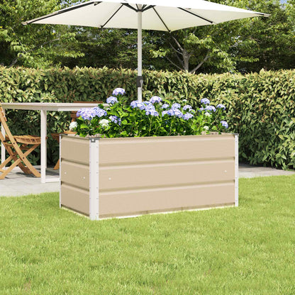 Fioriera Avorio 100 x 50 x 45 cm Acciaio zincato