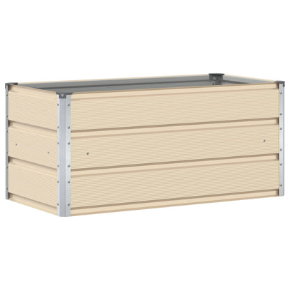 Fioriera Avorio 100 x 50 x 45 cm Acciaio zincato