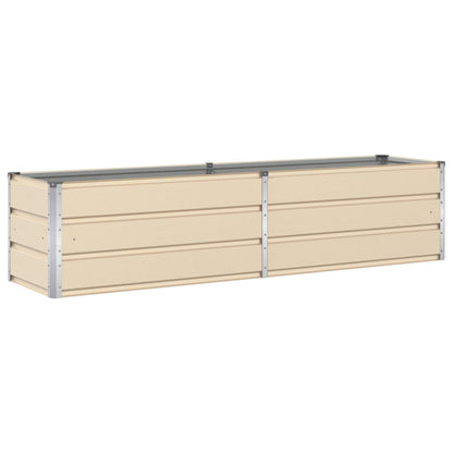 Fioriera Avorio 195 x 50 x 45 cm Acciaio zincato