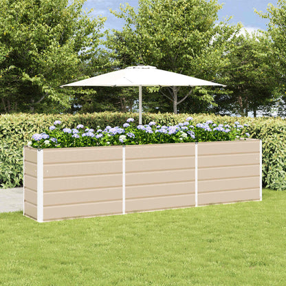 Fioriera Avorio 290 x 90 x 75 cm Acciaio zincato