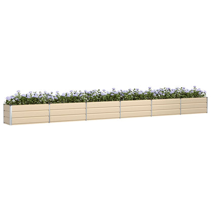 Fioriera Avorio 580 x 50 x 45 cm Acciaio zincato