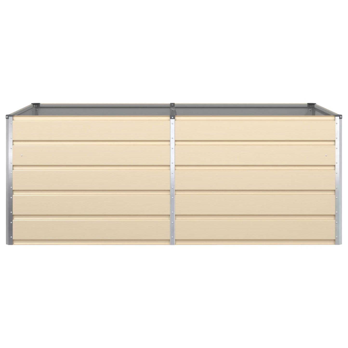 Fioriera Avorio 195 x 100 x 75 cm Acciaio zincato