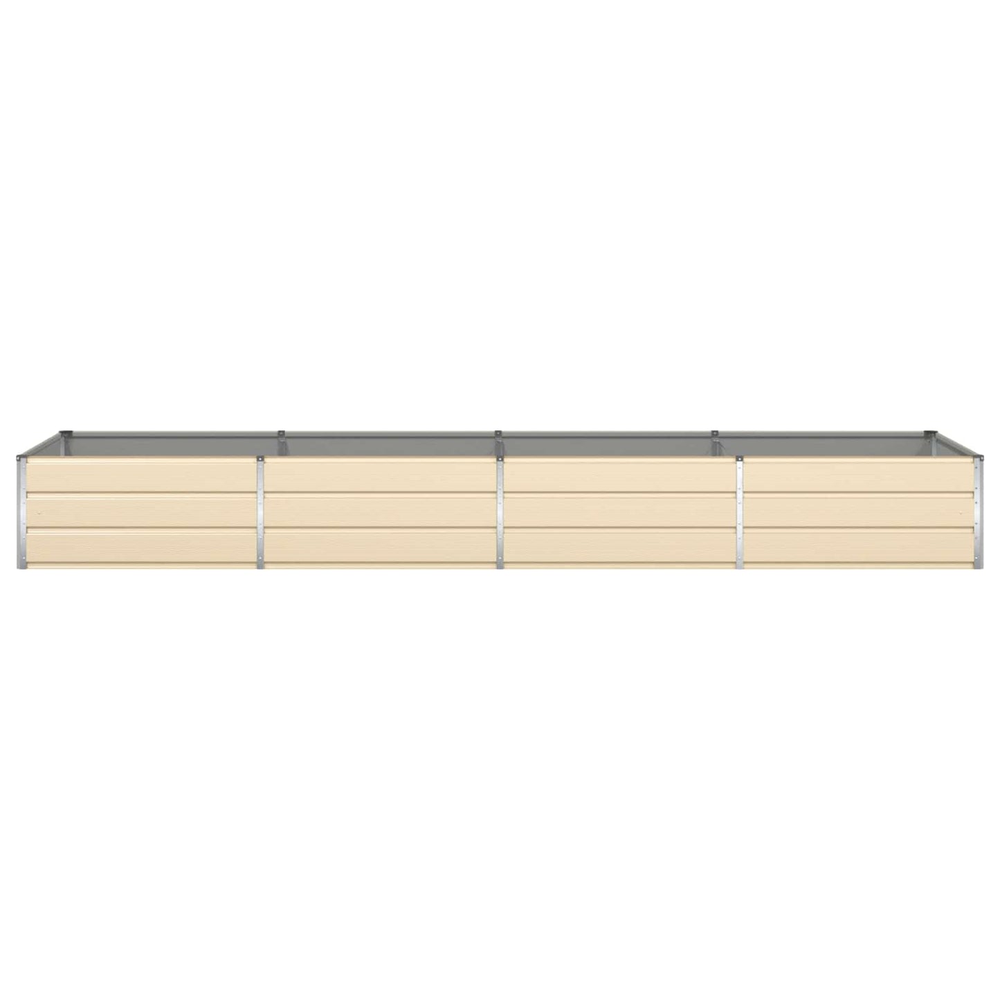 Fioriera Avorio 385 x 100 x 45 cm Acciaio zincato