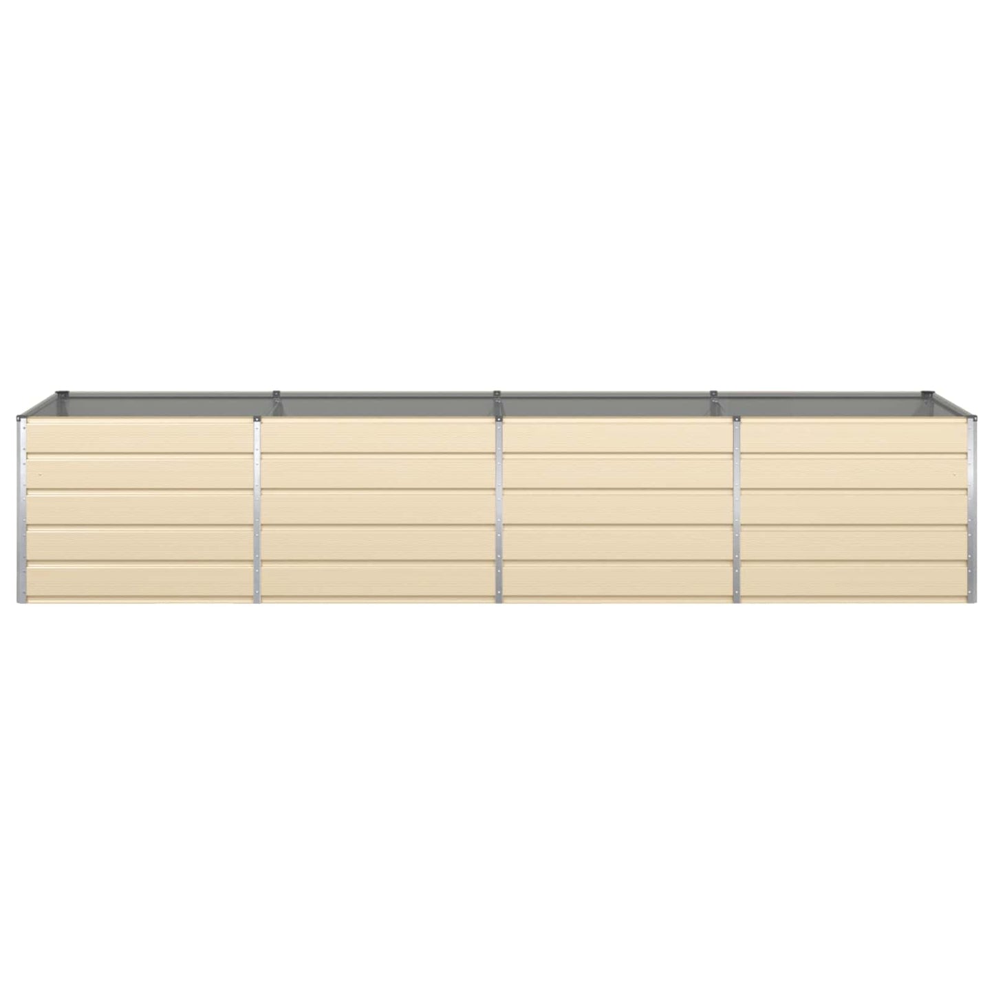 Fioriera Avorio 385 x 100 x 75 cm Acciaio zincato