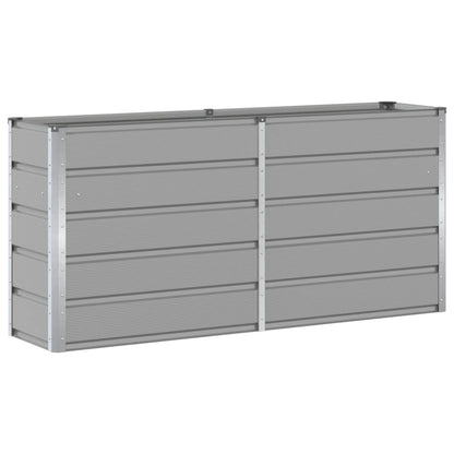 Fioriera Grigio chiaro 160 x 40 x 75 cm Acciaio