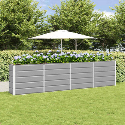 Fioriera Grigio chiaro 160 x 40 x 75 cm Acciaio