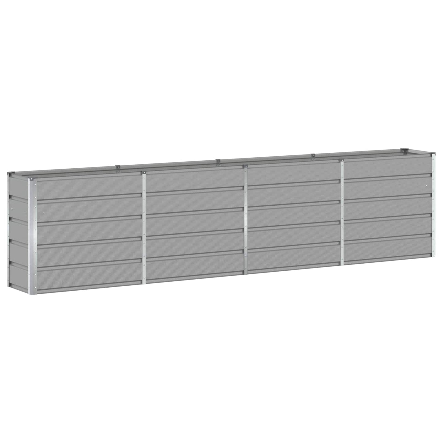 Fioriera Grigio chiaro 160 x 40 x 75 cm Acciaio