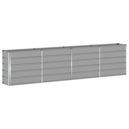 Fioriera Grigio chiaro 160 x 40 x 75 cm Acciaio