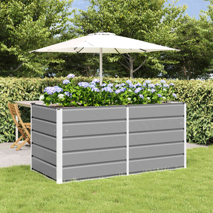 Fioriera Grigio chiaro 160 x 80 x 75 cm Acciaio