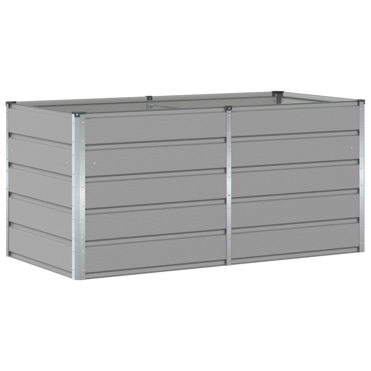 Fioriera Grigio chiaro 160 x 80 x 75 cm Acciaio