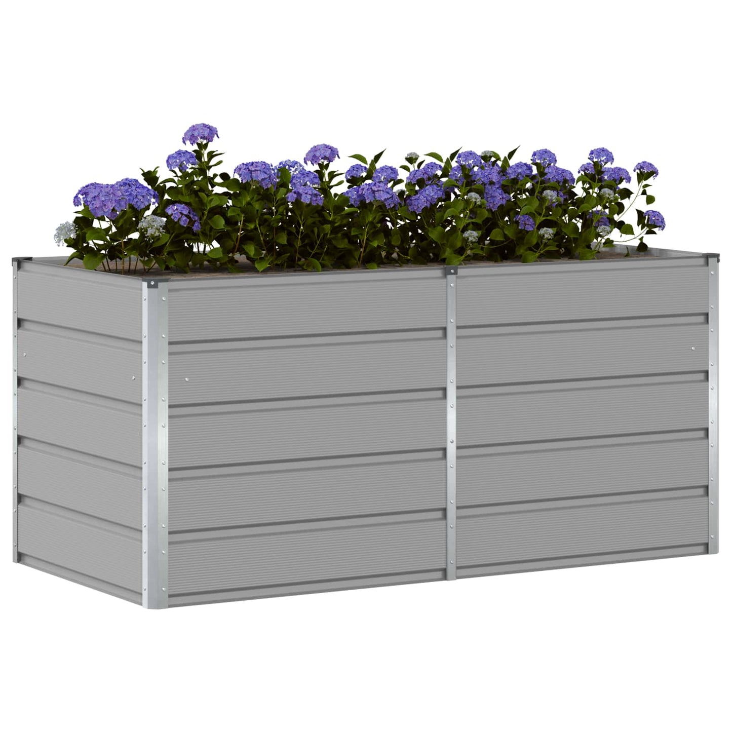 Fioriera Grigio chiaro 160 x 80 x 75 cm Acciaio
